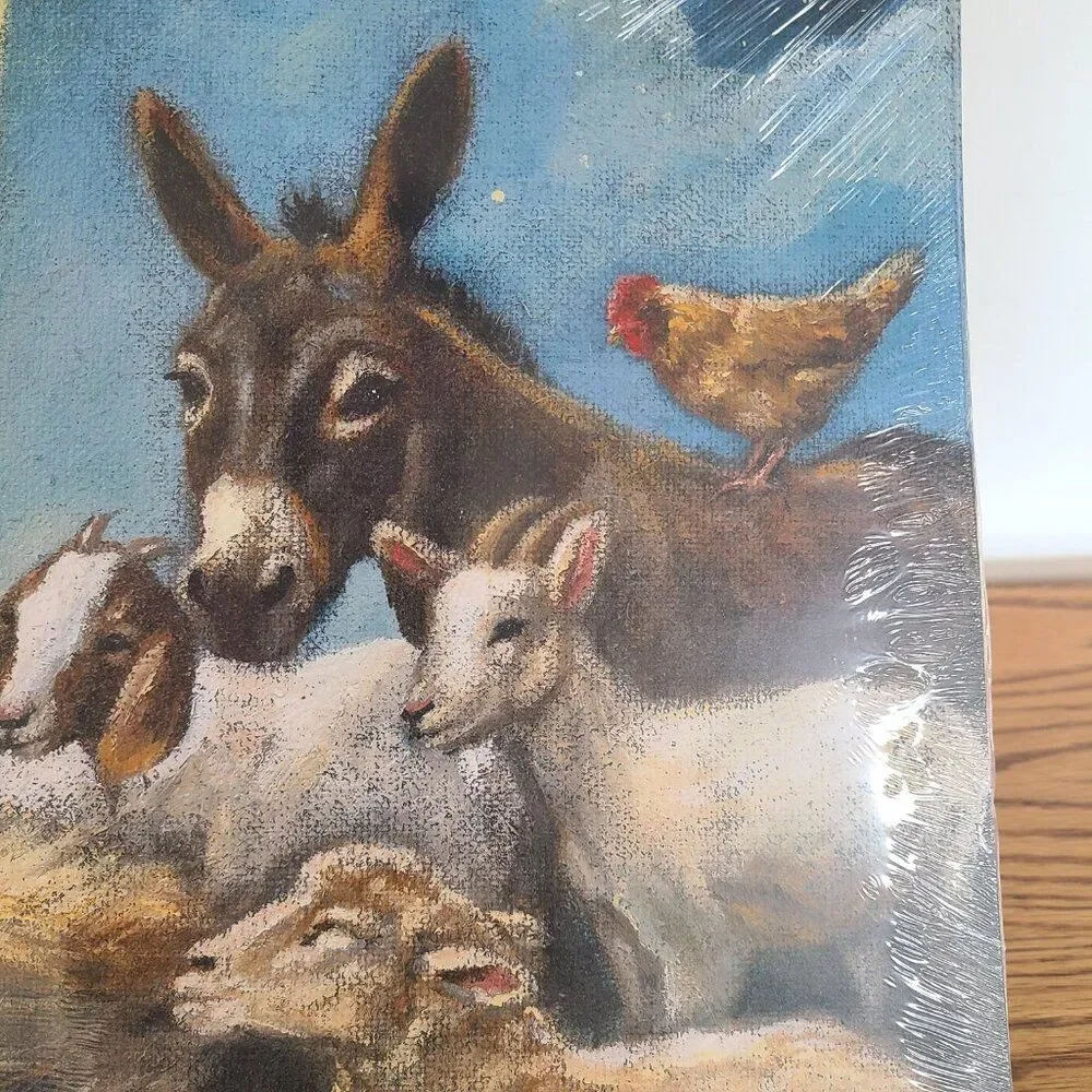 Primitives By Kathy Pad of 24 Paper Placemats Pad Nativity NWT